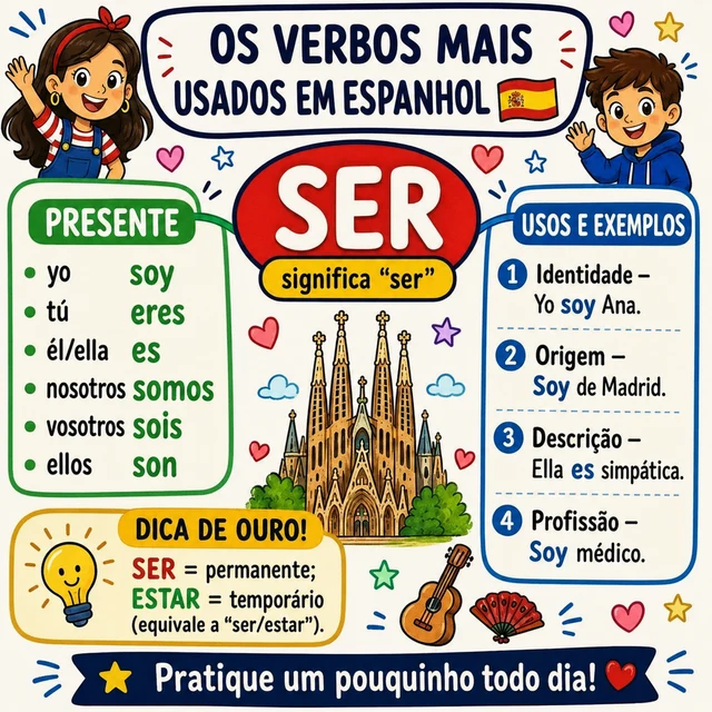 Mapa mental: verbo SER