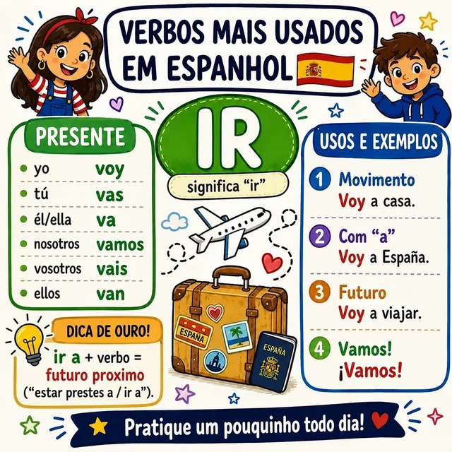 Mapa mental: verbo IR